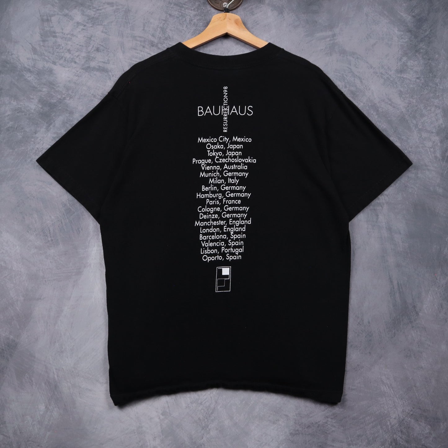 1998 Black Bauhaus Resurrection Tour Shirt 4965
