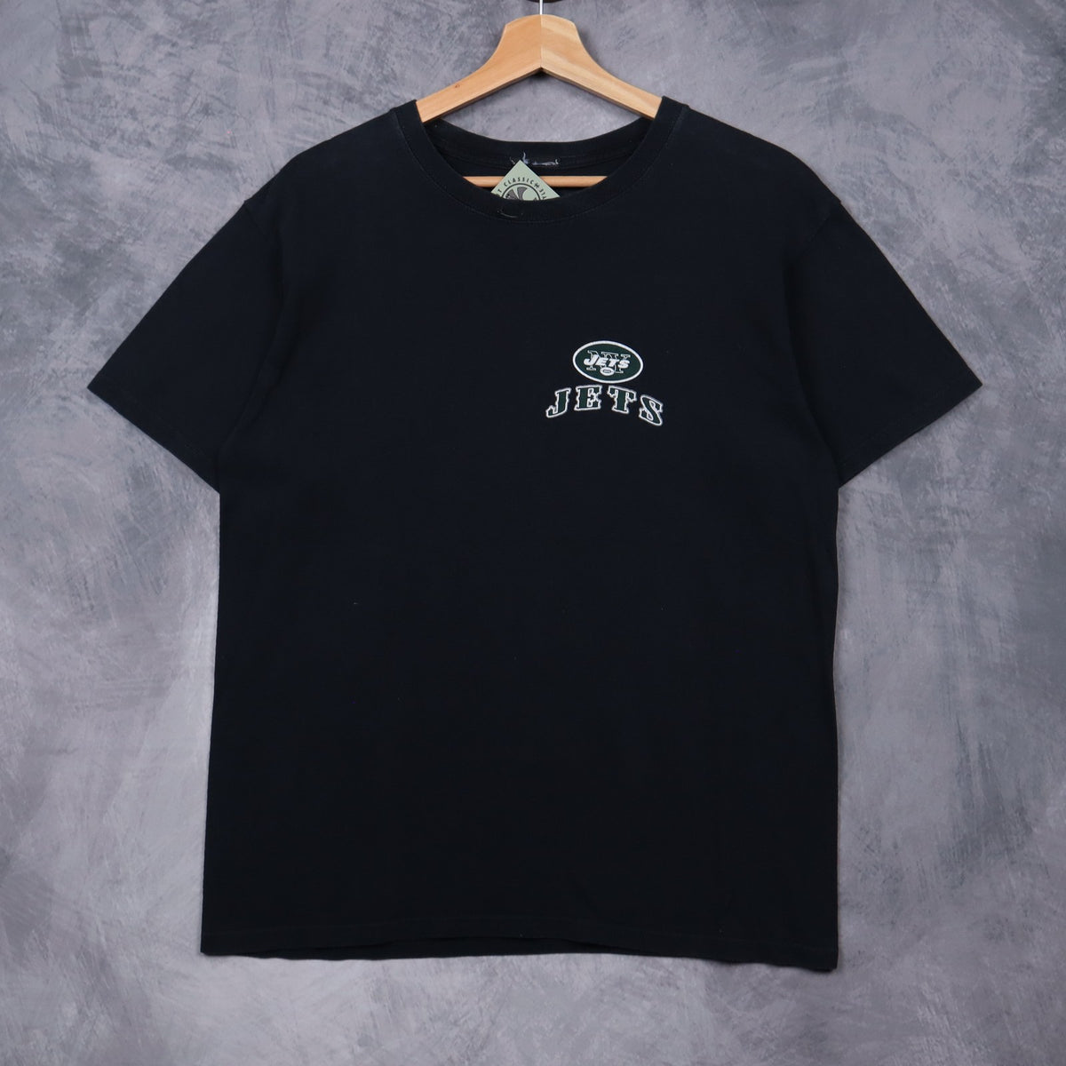 00s Black New York Jets Shirt 6757