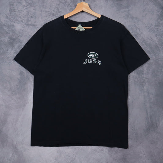 00s Black New York Jets Shirt 6757