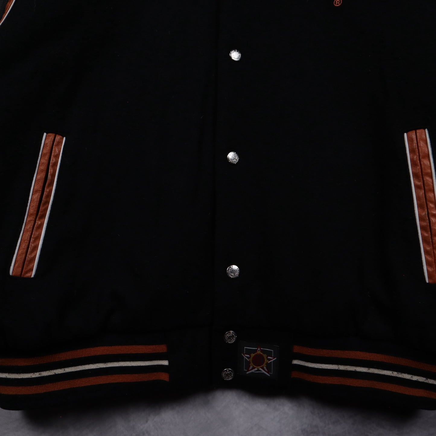 90s Black Texas Longhorns Varsity Jacket 5934