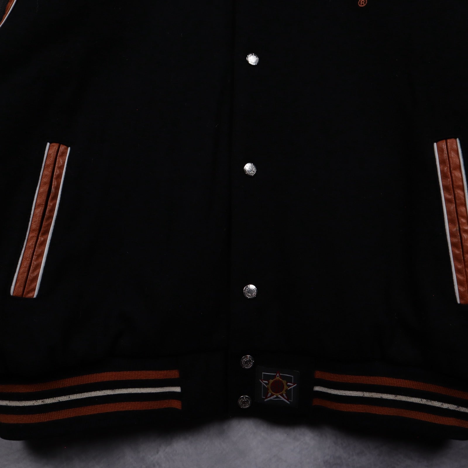 90s Black Texas Longhorns Varsity Jacket 5934