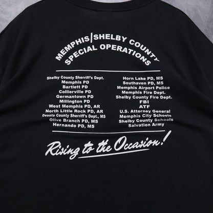 2001 Black Operation School Rescue Memphis Police Shirt 4672
