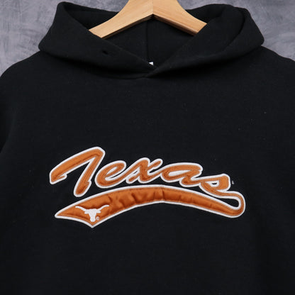 00s Black Texas Longhorns Russell Athletic Hoodie 5643