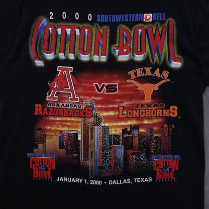 2000 Black Cotton Bowl Arkansas vs Texas Shirt 5872