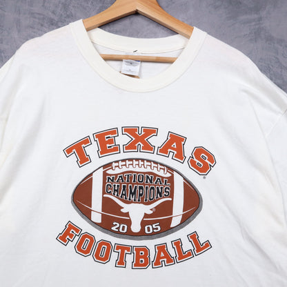 2005 White Texas Longhorns Football National Champions Shirt 5755