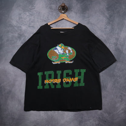 90s Black Notre Dame Fighting Irish Shirt 5438