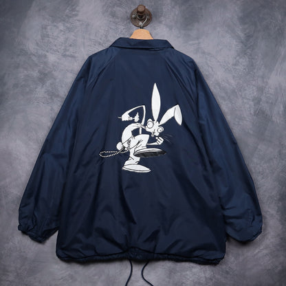 90s Navy Blink 182 Bunny Coach Jacket 5076
