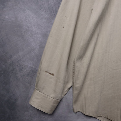 90s Khaki Chaps Ralph Lauren Crest Long Sleeve Button Up Shirt 5428