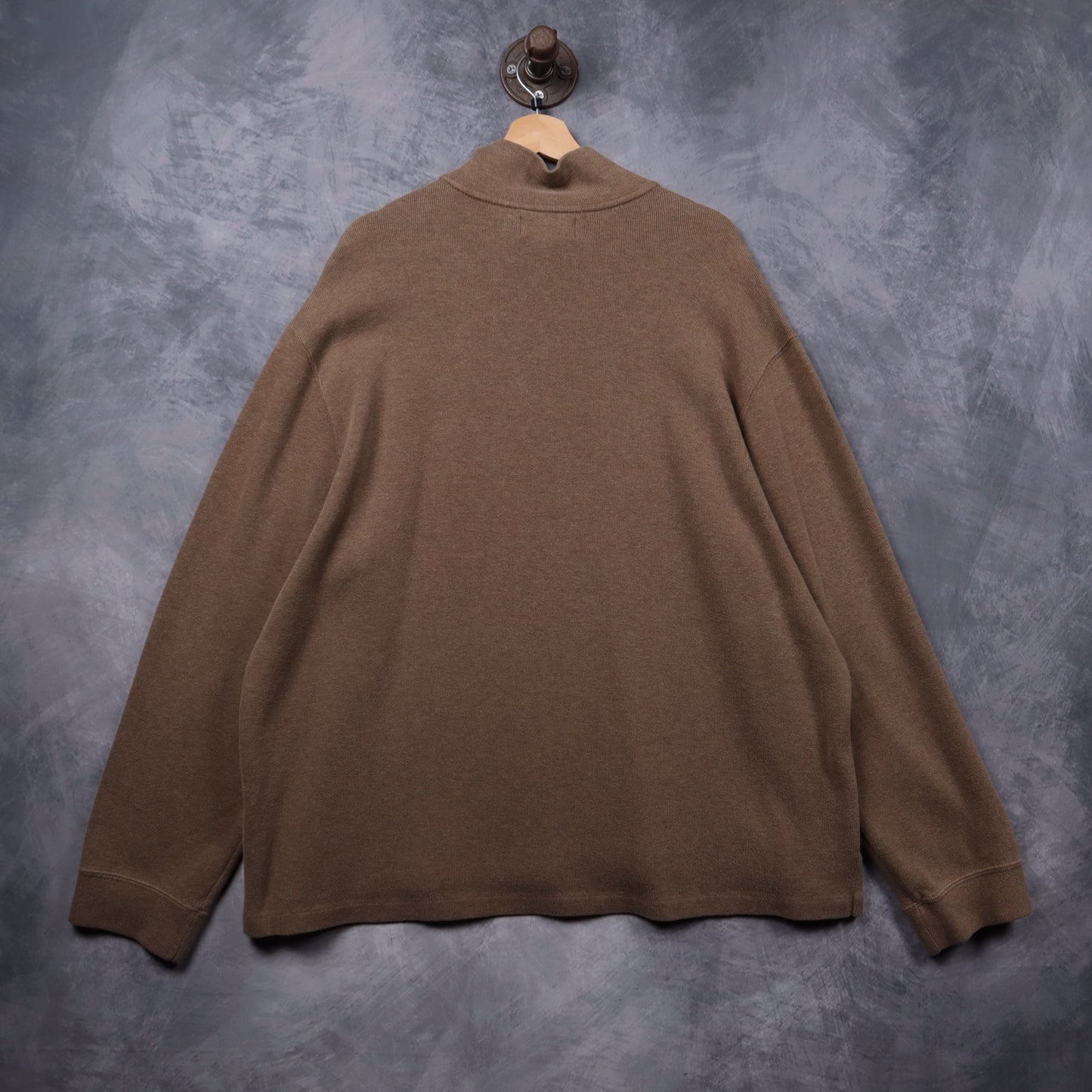 Early 2000s Brown Polo Ralph Lauren Quarter Zip Sweater 5314