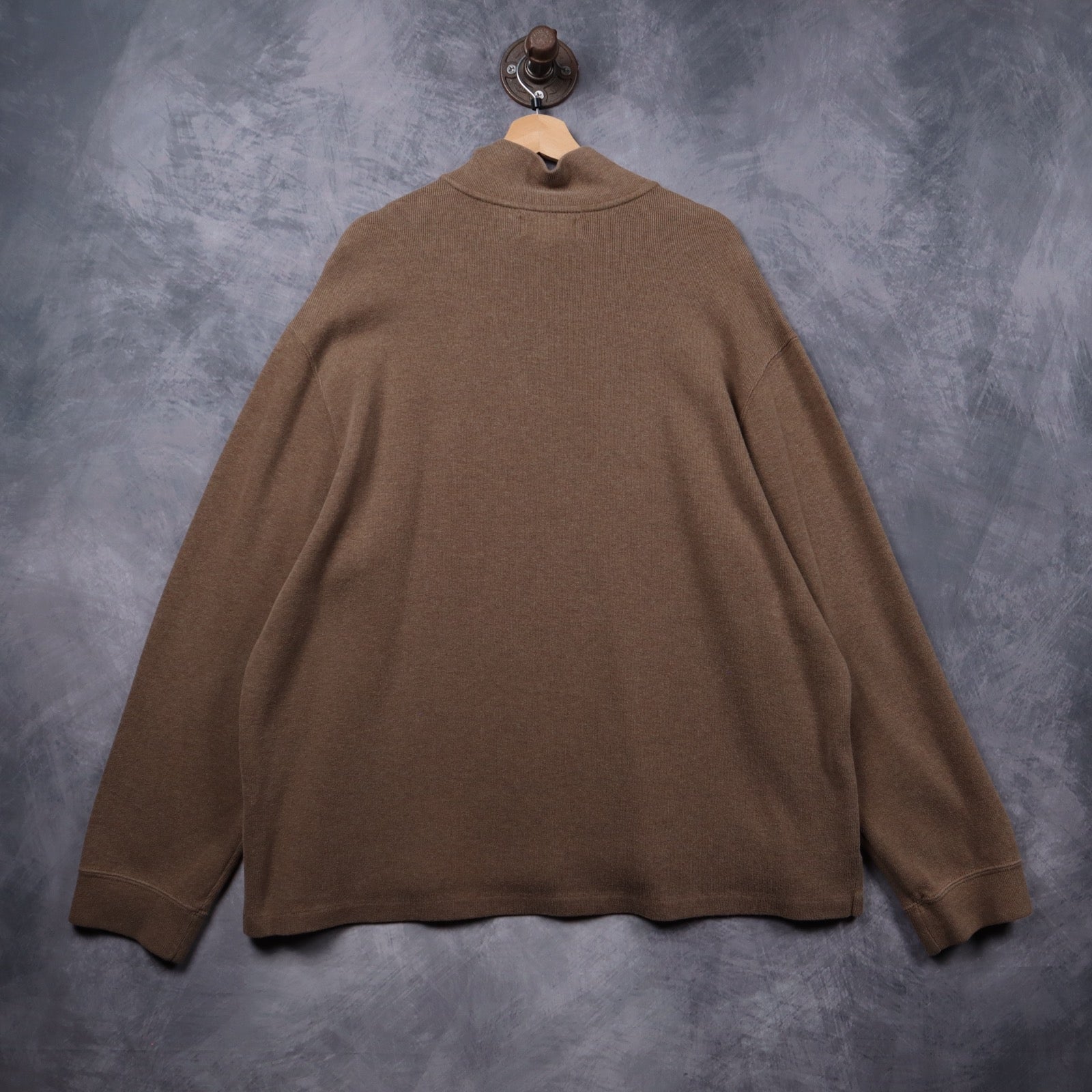 Early 2000s Brown Polo Ralph Lauren Quarter Zip Sweater 5314