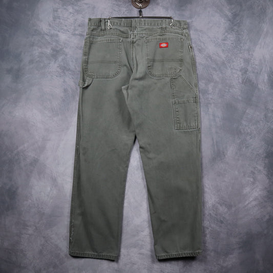 Early 2000s Faded Olive Green Dickies Carpenter Pants 5238