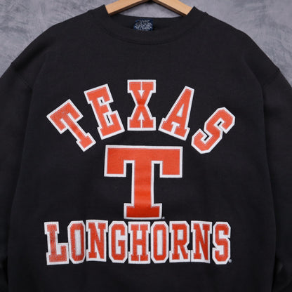 90s Black Texas Longhorns Crewneck Sweatshirt 5707
