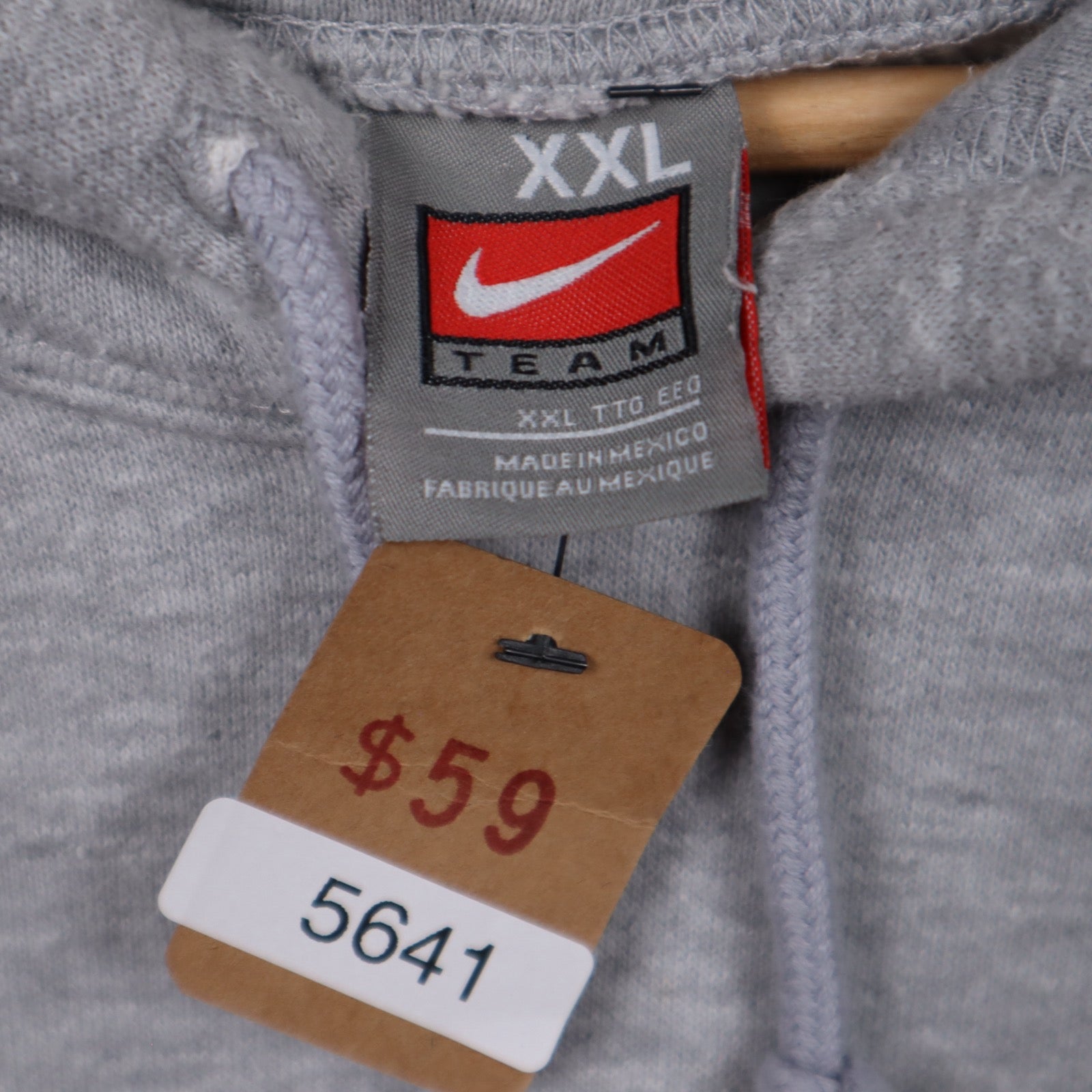 00s Grey Nike Texas Hoodie 5641