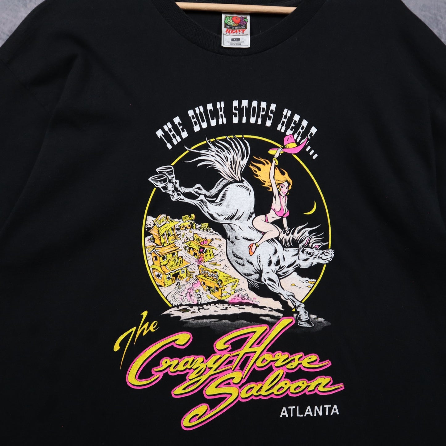 90s Black Crazy Horse Saloon Atlanta Shirt 5500