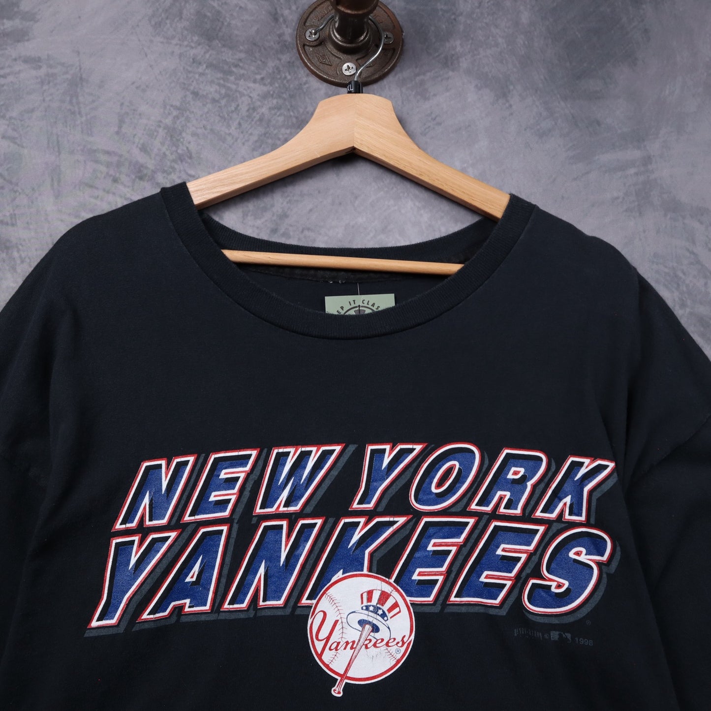 1998 Black New York Yankees Long Sleeve Shirt 5349