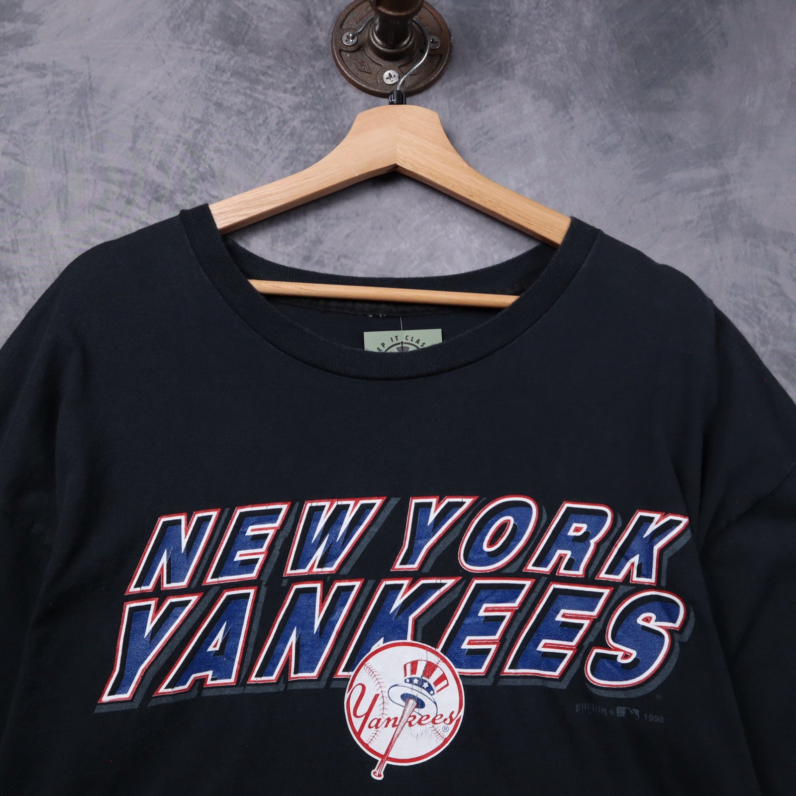 1998 Black New York Yankees Long Sleeve Shirt 5349