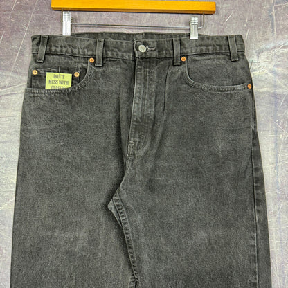 90s Black Levi's 505 Denim Jeans 35x29 0810