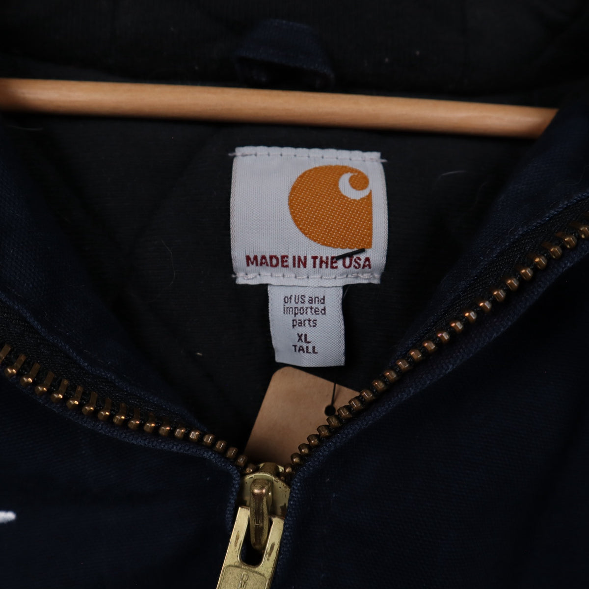00s Navy Blue Carhartt Texas Longhorns National Champions Hooded Jacket 5902