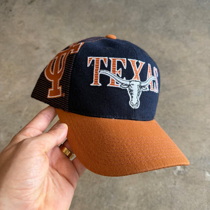 90s Navy Blue Texas Longhorns Sports Specialties Snapback Hat 5773