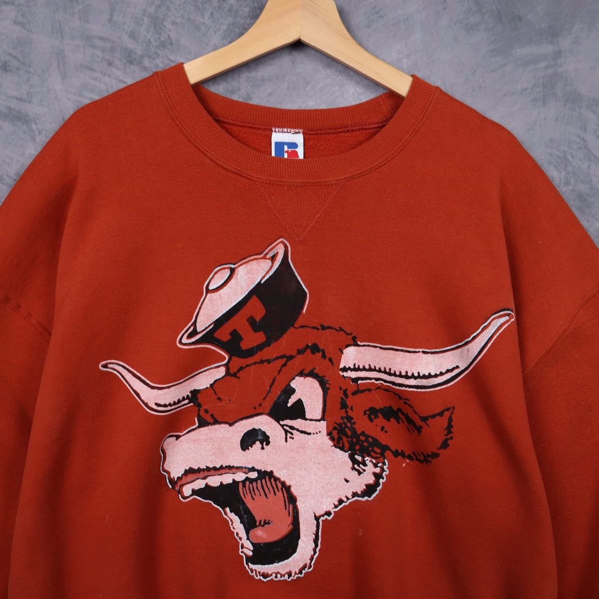 90s Red Texas Longhorns Crewneck Sweatshirt 5682