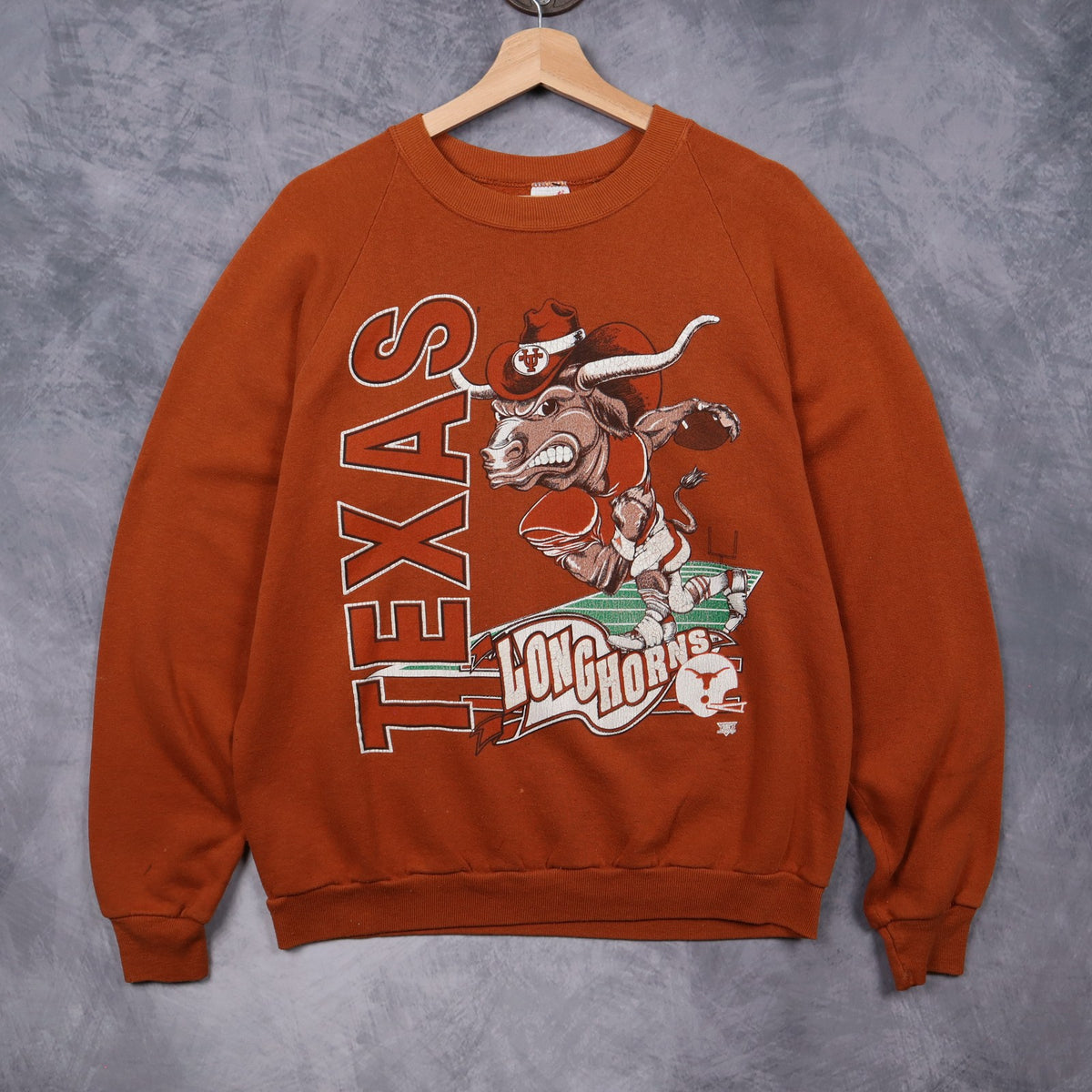 90s Burnt Orange Texas Longhorns Crewneck Sweatshirt 5705