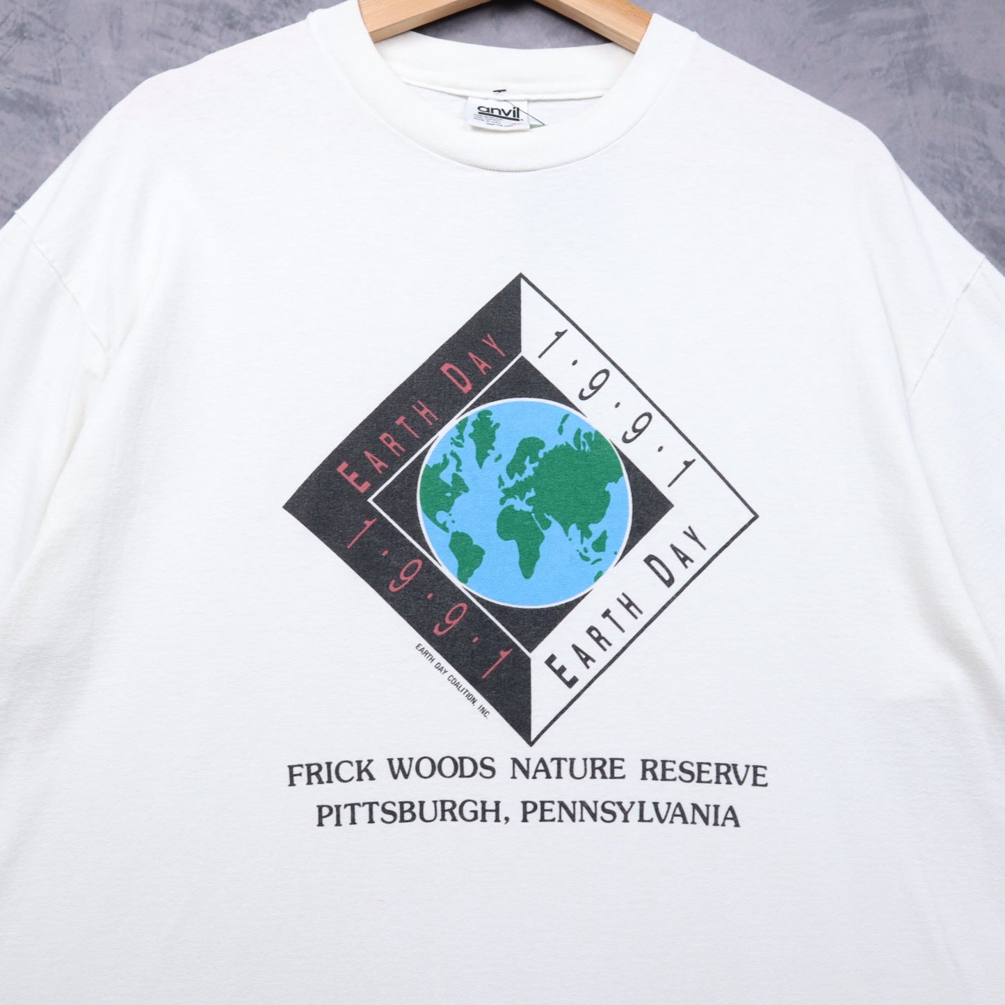 1991 White Earth Day Frick Woods Nature Reserve Pittsburgh Shirt 4642