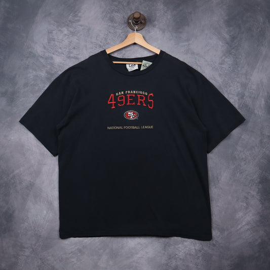 00s Black San Francisco 49ers Embroidered Shirt 6773