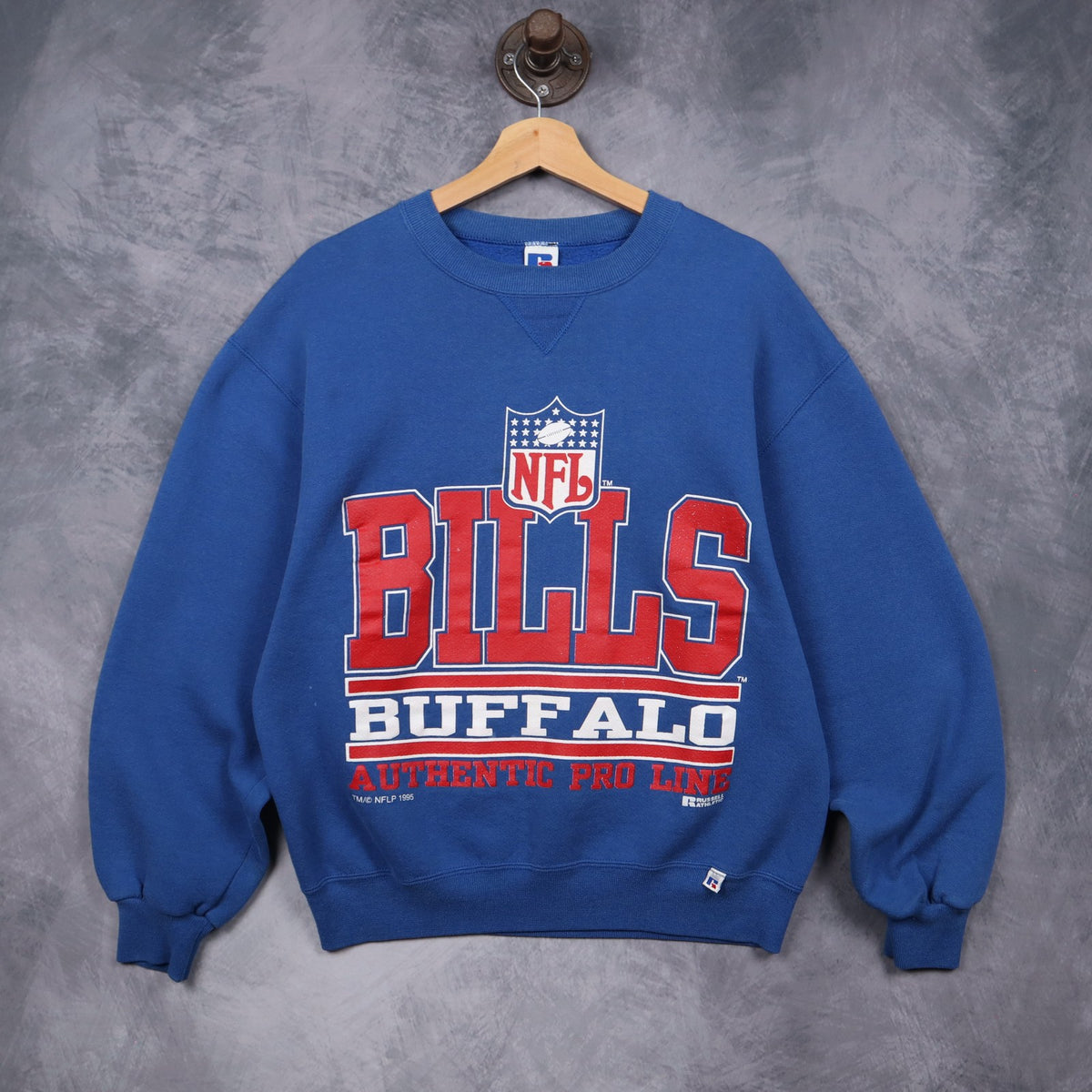 1995 Blue Buffalo Bills NFL Crewneck Sweatshirt 6465
