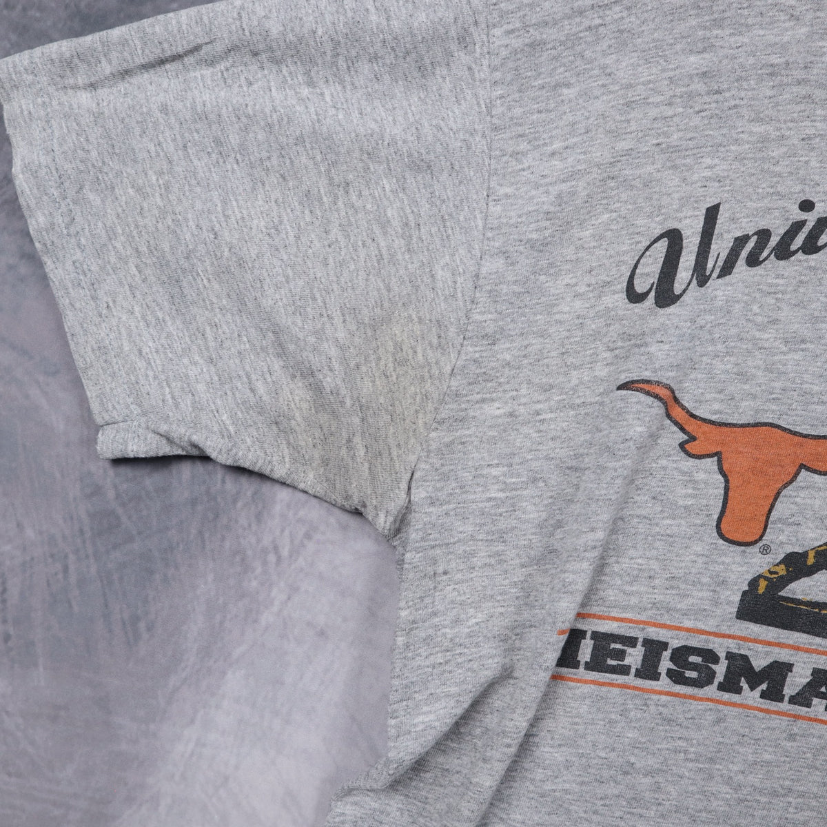 90s Grey University of Texas Heisman Trophy Shirt 5834