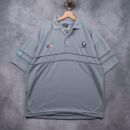00s Grey BMW M Polo Shirt 7268