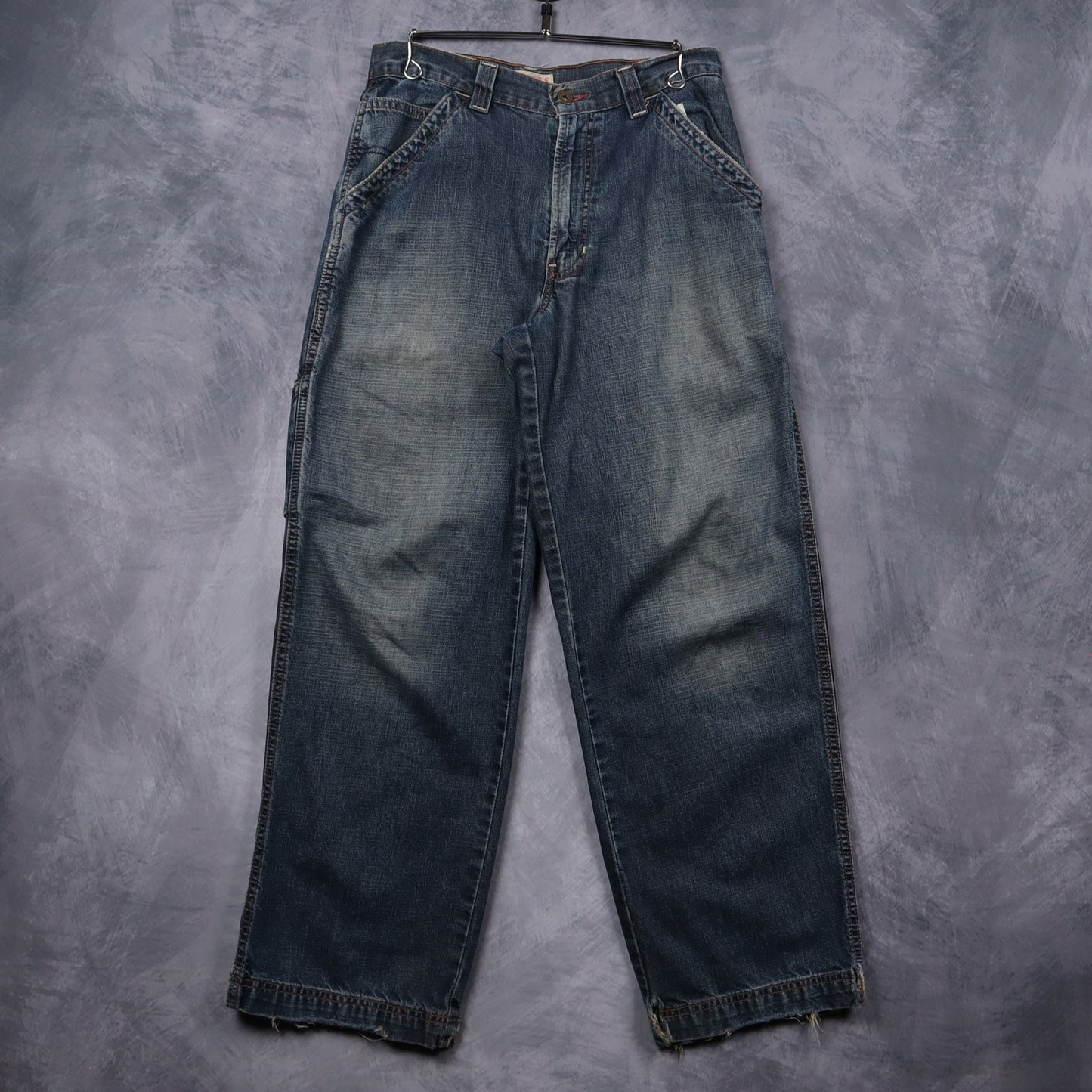 00s Faded Blue Denim Old Navy Carpenter Jeans 5264