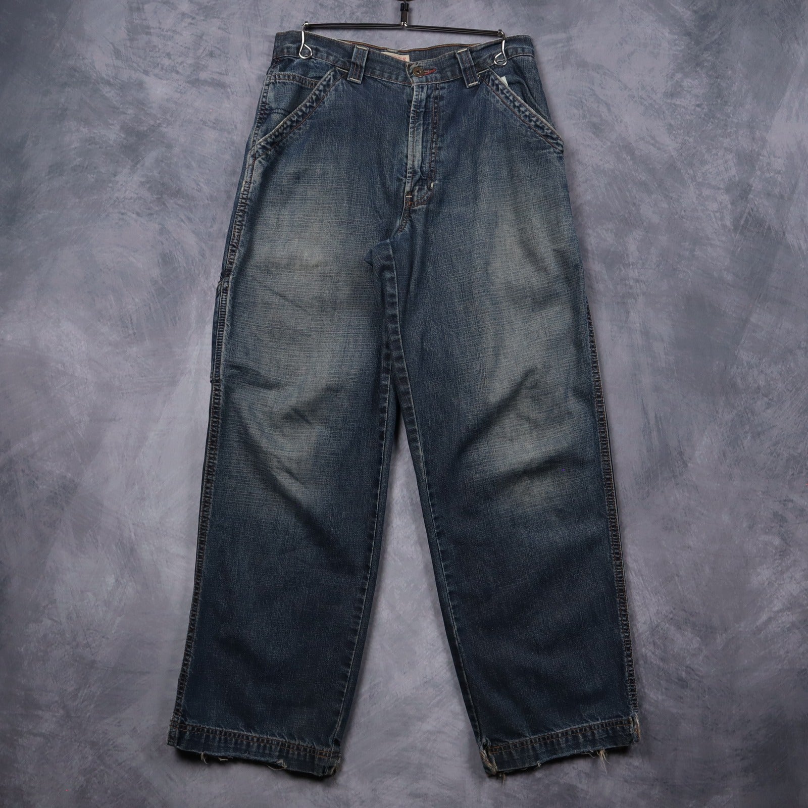 00s Faded Blue Denim Old Navy Carpenter Jeans 5264