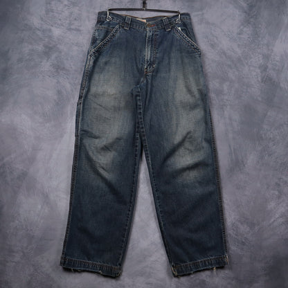 00s Faded Blue Denim Old Navy Carpenter Jeans 5264