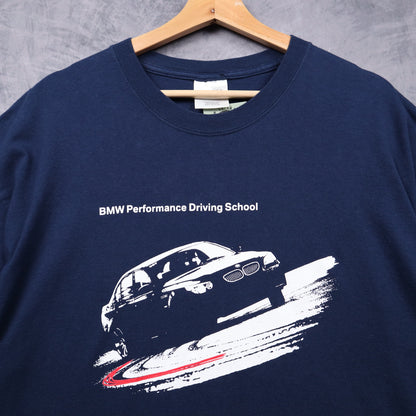 00s Navy Blue BMW Performance Driving School Shirt 7299