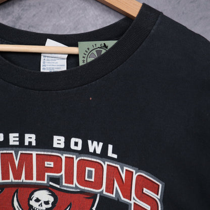 2003 Black Tampa Bay Buccaneers Super Bowl Champions Shirt 6769