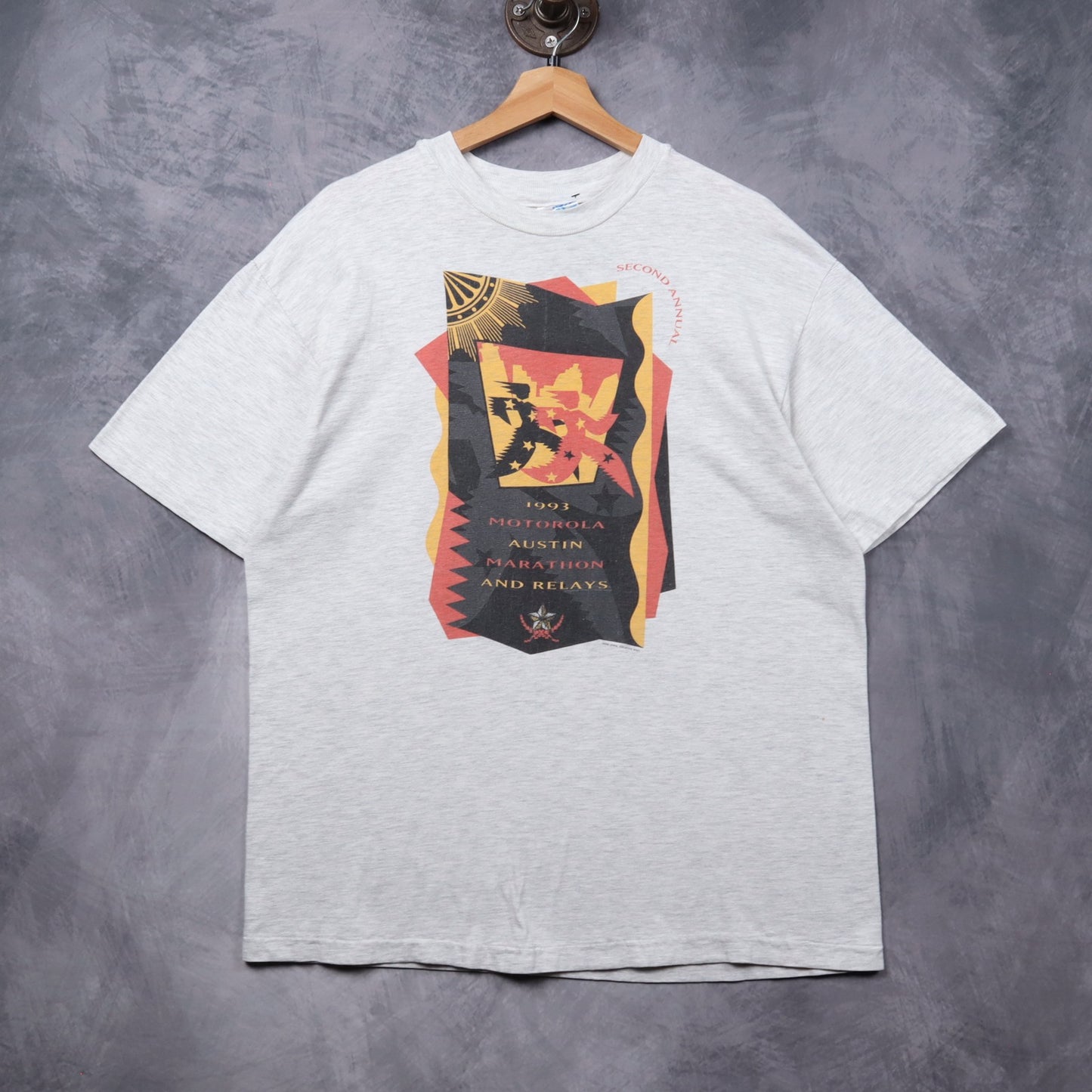 1993 Grey Motorola Austin Marathon and Relays Shirt 5396