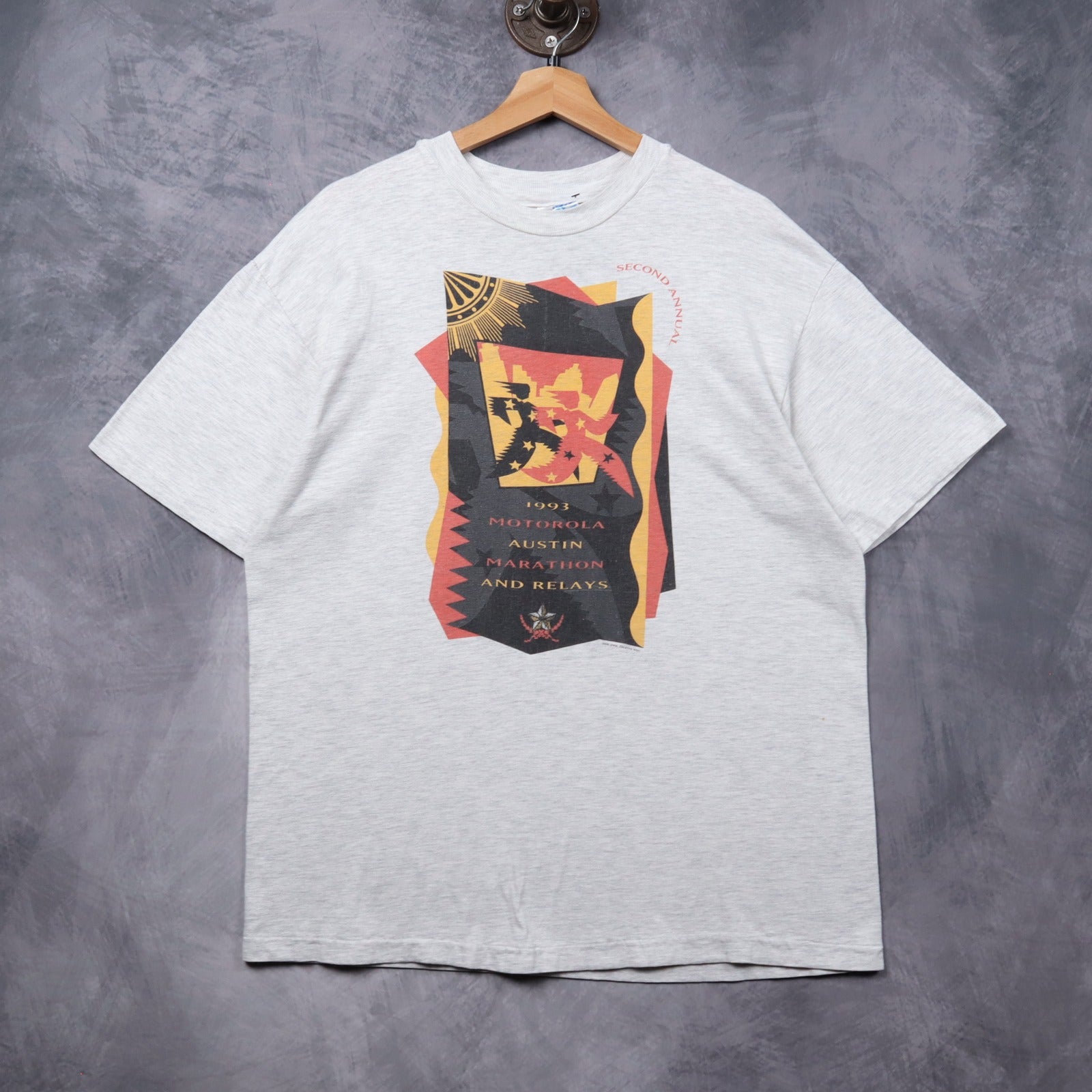 1993 Grey Motorola Austin Marathon and Relays Shirt 5396