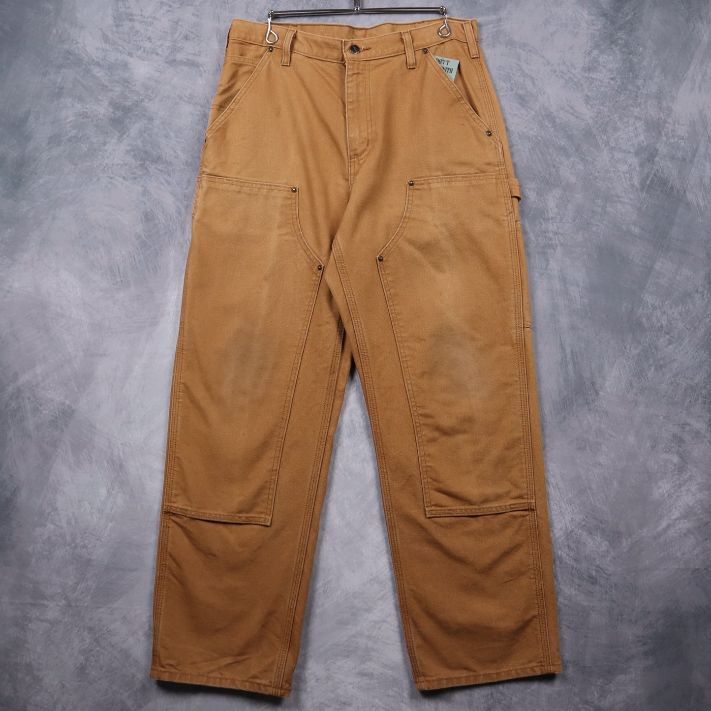 90s Tan Carhartt Double Knee Canvas Work Pants 5035