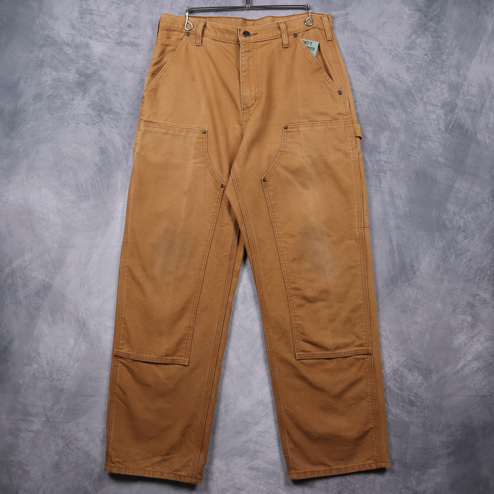 90s Tan Carhartt Double Knee Canvas Work Pants 5035