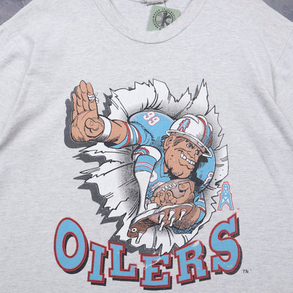 1993 Grey Houston Oilers Shirt 6709