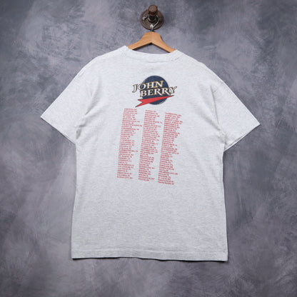 90s Heather Gray John Berry Motorcycle Tour Shirt 5445