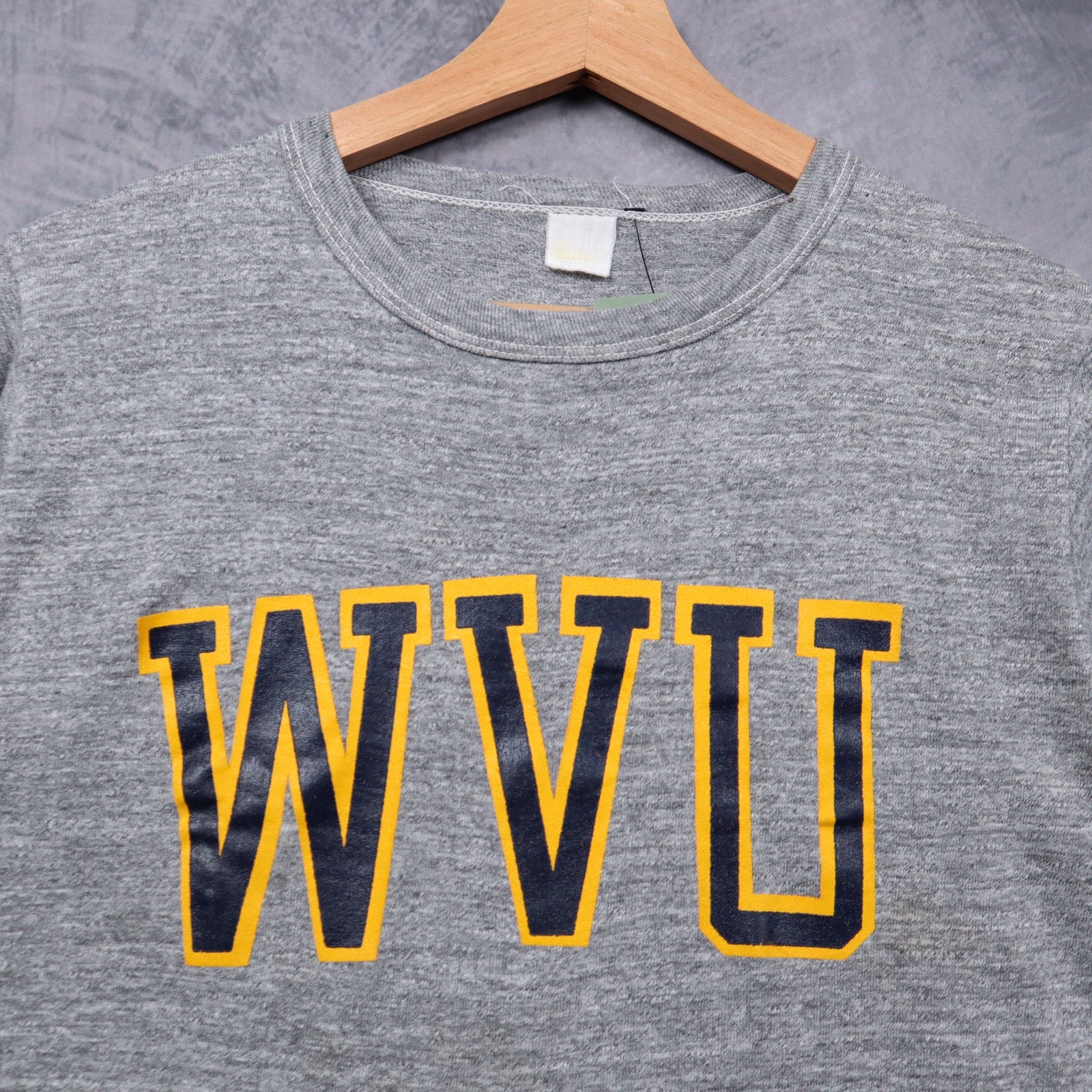 90s Heather Gray WVU West Virginia Shirt 5575