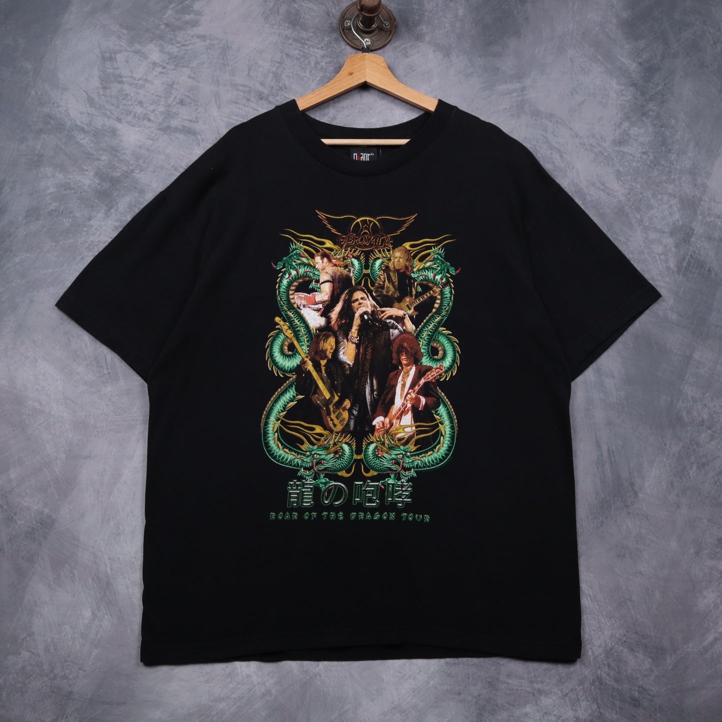 1999 Black Aerosmith Roar Of The Dragon Tour Shirt 4963