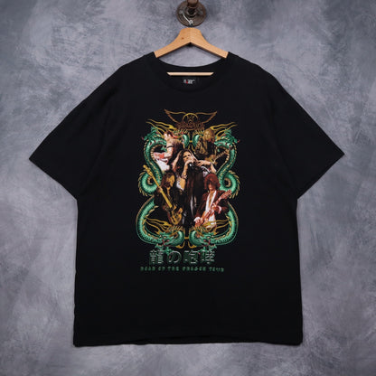 1999 Black Aerosmith Roar Of The Dragon Tour Shirt 4963