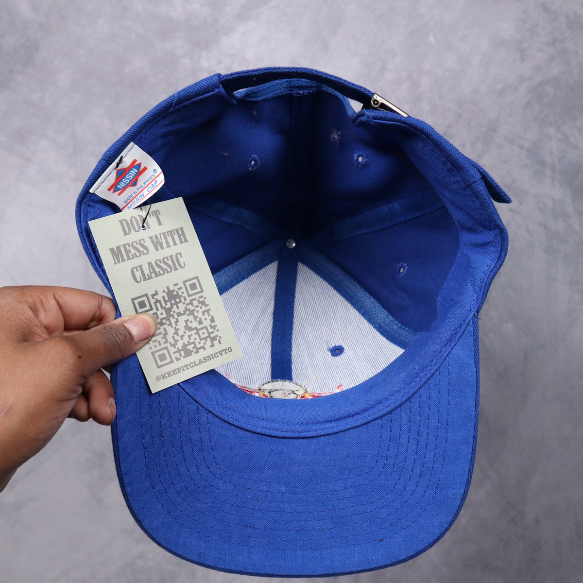 90s Blue Red Bull Cheever Racing Hat 7347