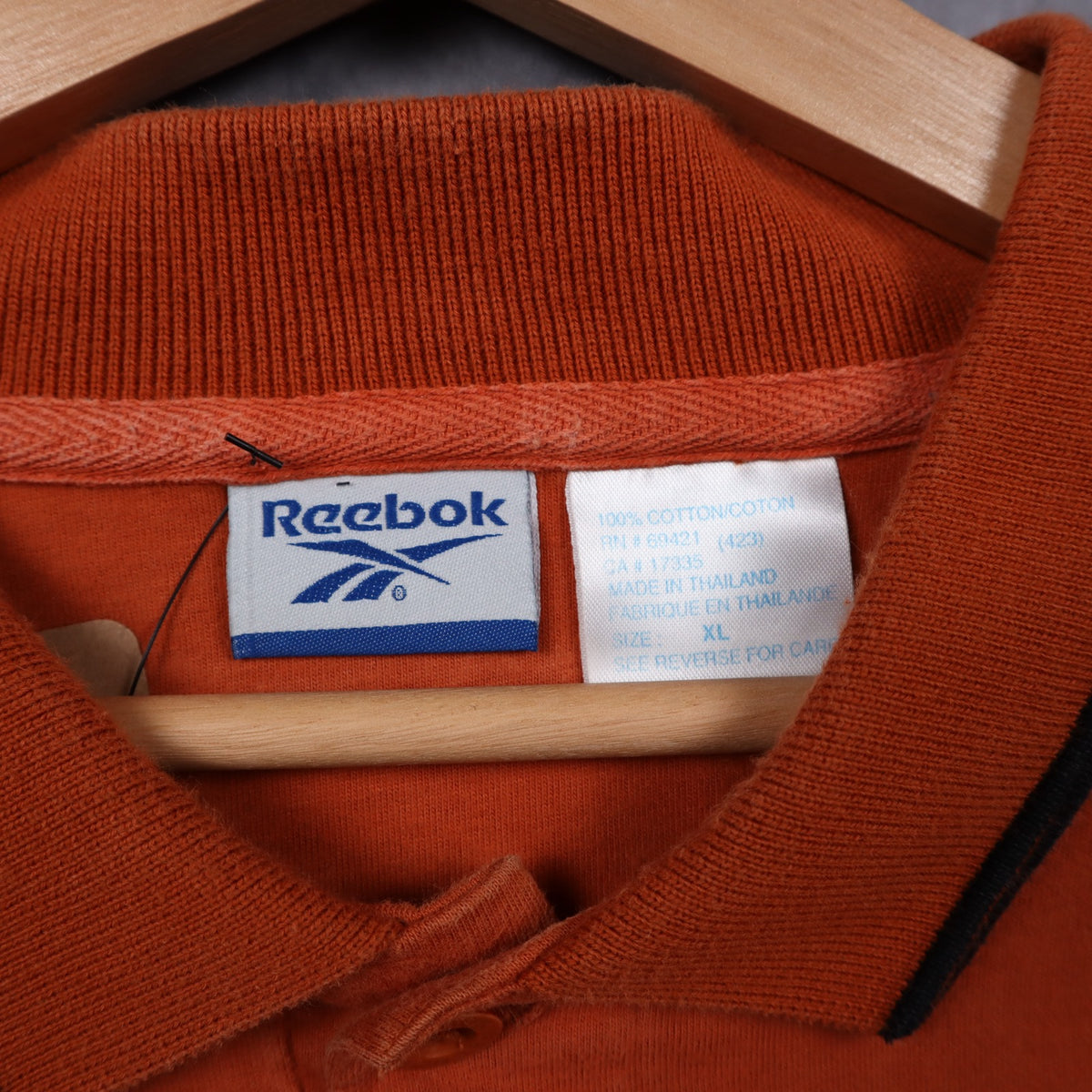 90s Burnt Orange Texas Longhorns Reebok Polo Shirt 5898