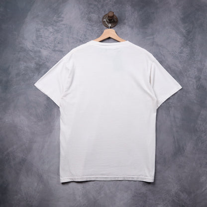 Late 90s White Y2K Millennium 01-01-00 Ralph VCR Shirt 5390