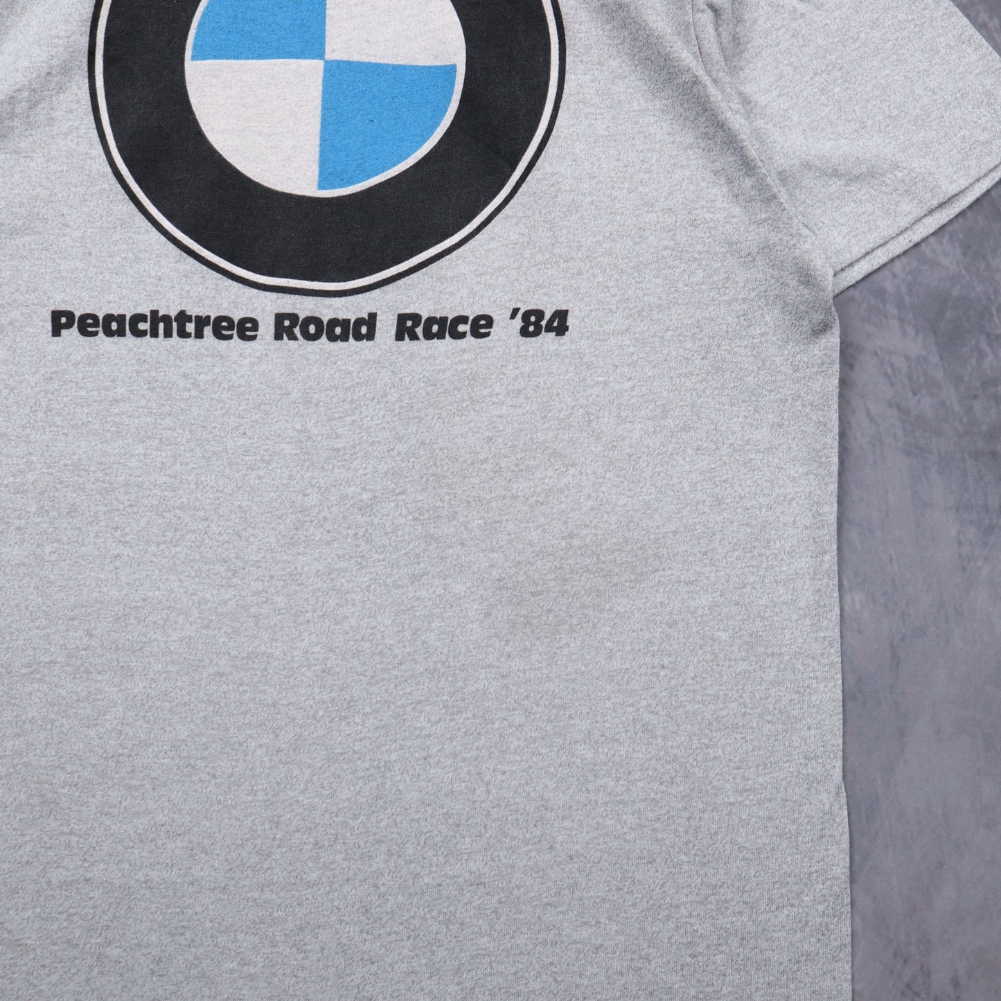 1984 Heather Gray Peachtree Road Race Atlanta BMW Shirt 5574