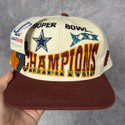 1996 Cream Dallas Cowboys Super Bowl XXX Champions Snapback Hat 6878