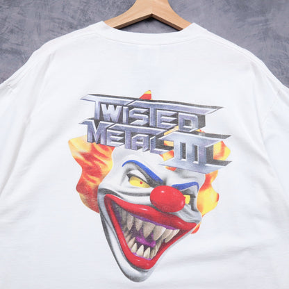 1998 White Twisted Metal III 989 Studios Promo Shirt 5127